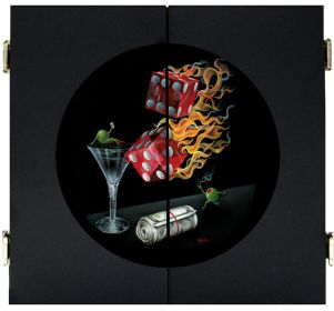 Dart Board Cabinet "Shootin The Wad"