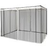 Outsunny 10x10 Gazebo with Netting, Canopy Tents with Zippers, black rings, high-quality polyester, Washable, (Sidewall Only) Black