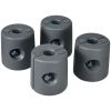Outsunny HDPE Tent Weights Set of 4 Canopy Anchors Fillable with Water or Sand 104LBS for Stability Outdoor Use