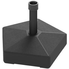 Outsunny Patio Umbrella Base Holder, Heavy Duty Outdoor Umbrella Stand Base, Filled Up to 42lbs with Stand or 33lbs with Water for Garden, Poolside