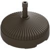 Outsunny Round Patio Umbrella Base Holder, Heavy Duty Outdoor Umbrella Stand Base, Filled Up to 62lbs with Stand or 51lbs with Water for Garden