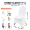 VEVOR Stretch Spandex Folding Chair Covers, Universal Fitted Arched Front Cover, Removable Washable Protective Slipcovers, for Wedding, Holiday