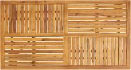 Outdoor Dining Table 59" Rectangular Wood Table