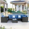 7 Pieces Outdoor Set Furniture Patio Furniture Sets Conversation Sets Balcony Furniture Outdoor Sectional for Outdoor Indoor Backyard Lawn Garden Porc