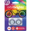 Orbit Color Morphing LED Bicycle Spoke Clip Lights, 2 Pack, Weather-Resistant, Easy Clip-On, 1" Width