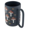 Stoneware Soft Touch Mushroom Mug, 18.6 fl oz