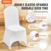 VEVOR Stretch Spandex Folding Chair Covers, Universal Fitted Arched Front Cover, Removable Washable Protective Slipcovers, for Wedding, Holiday