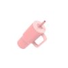 20 oz Double Wall Stainless Steel Tumbler with Straw Lid, Pink