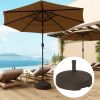 Outsunny Round Patio Umbrella Base Holder, Heavy Duty Outdoor Umbrella Stand Base, Filled Up to 62lbs with Stand or 51lbs with Water for Garden