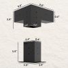 Outsunny 8PCS Pergola Kit, Pergola Brackets with 3-Way & 4-Way Corner Brackets for 4"x4" (Actual 3.6"x3.6") Lumber