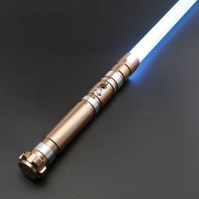 TXQSABER Force Heavy Dueling RGB / Neo Pixel Motion Control Lightsaber Infinite Colour Change Premium aluminium handle Jedi Sword Kids Toys (Version: Premium RGB, Color: TSK-E05-Gold)