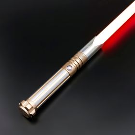 TXQSABER Force Heavy Dueling RGB / Neo Pixel Motion Control Lightsaber Infinite Colour Change Premium aluminium handle Jedi Sword Kids Toys (Version: Premium RGB, Color: TSK-E02-Gold)