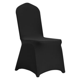 VEVOR Stretch Spandex Folding Chair Covers, Universal Fitted Chair Cover, Removable Washable Protective Slipcovers, for Wedding, Holiday, Banquet (Quantity: 30 pcs, Color: Black)