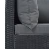 8-Pieces Outdoor Patio Furniture Sets;  Garden Conversation Wicker Sofa Set;  Single Sofa Combinable