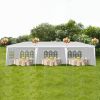 1 Set of 10'x30' Party Tent Canopy for Outdoor Weddings, Heavy-Duty Waterproof Event Shelter with Removable Sidewalls, Ideal for Parties, Booths