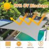 Artpuch Custom Size Rust Red Sun Shade Sail Triangle Canopy 185 GSM Durable Fabric UV Block Awning for Outdoor Patio Garden Backyard (Customized Avail